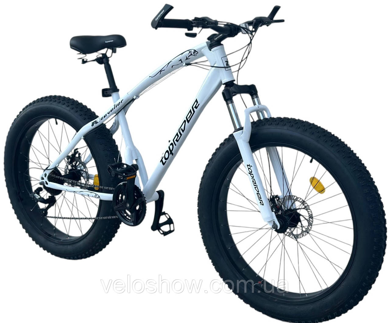 Позашляховик фетбайк 26/4.0 Toprider з амортизатором велосипед (fatbike) широкі колеса (2025), фото 1