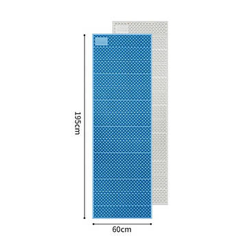 Килимок складаний IXPE Naturehike CNK2450WS044, алюмінієва плівка, 195x60х1,8 см, синій
