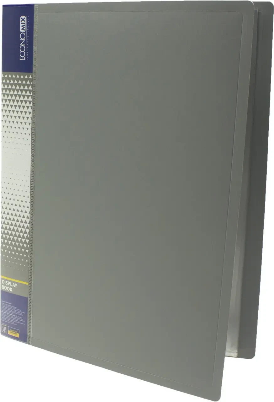 Папка для проспектів А4 EconoMix 20 файлів Е30602-10 сіра