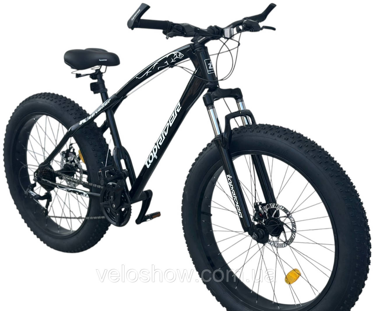 Позашляховик фетбайк 26/4.0 Jaguar Top з амортизатором велосипед (fatbike) широкі колеса (2025), фото 1