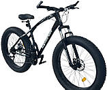Позашляховик фетбайк 26/4.0 Jaguar Top з амортизатором велосипед (fatbike) широкі колеса (2025), фото 7
