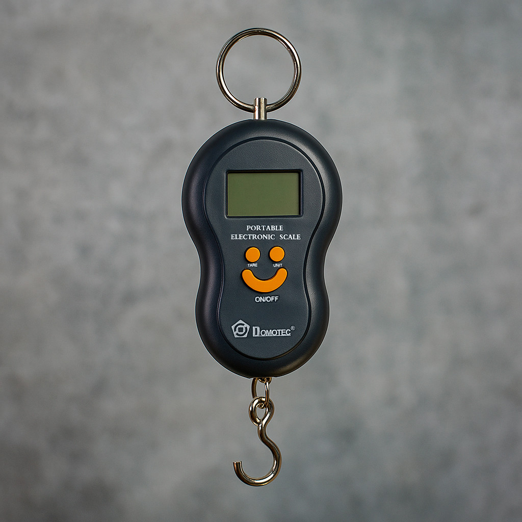 Електронний кантер Domotec MS-601 Чорний, цифрові портативні ваги з гачком, ручні підвісні ваги, фото 1