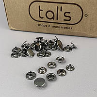 Кнопка #61 (київська) 15 мм Нікель (720 шт.) TALS (00246)