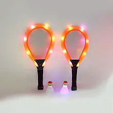 Набір ракетки для бадмінтона з підсвіткою і 2 воланчики 834-6