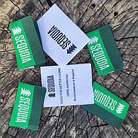 Набір етикеток для одягу (жакардові бирки + етикетка зі складом)