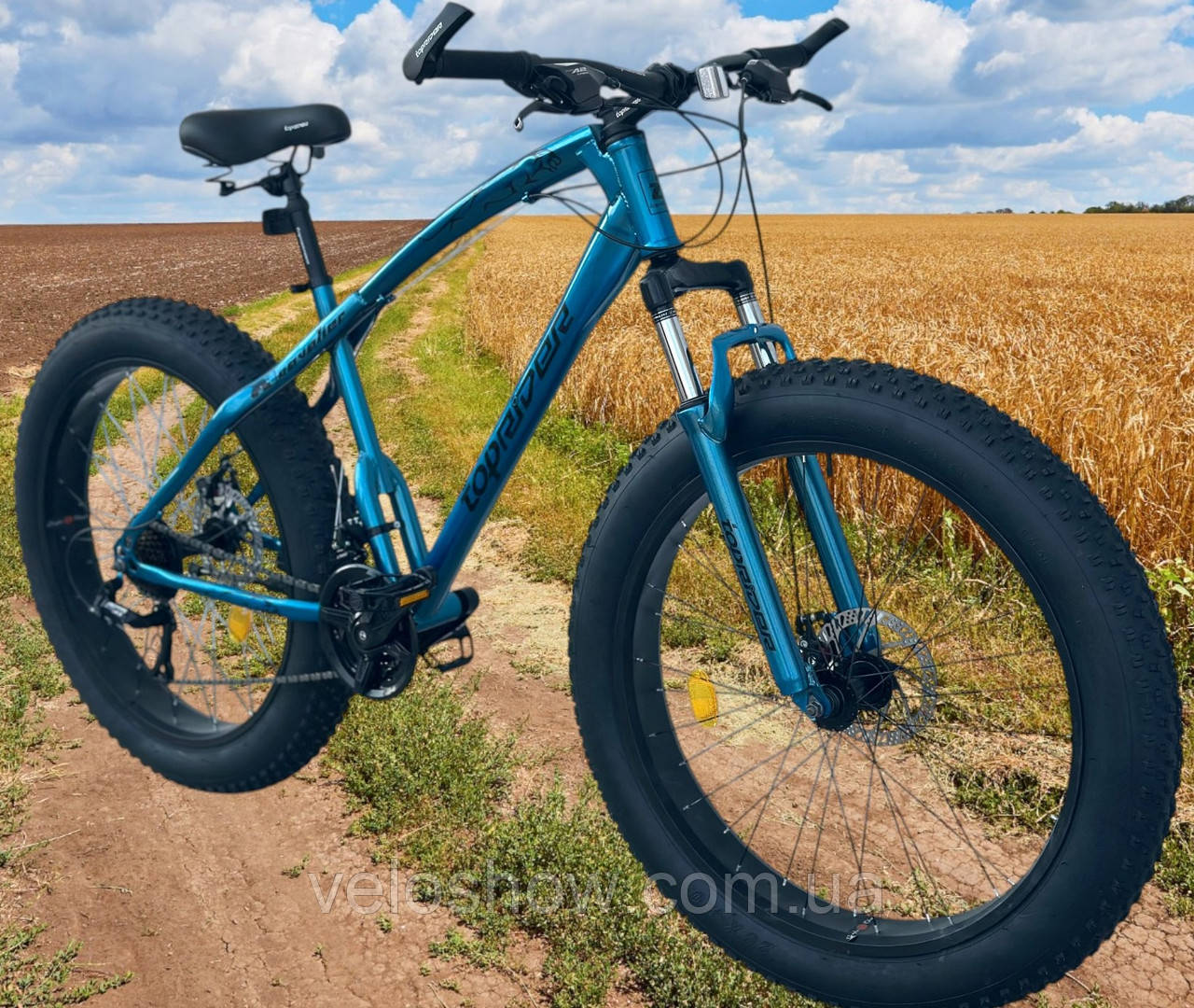 Позашляховик фетбайк 26/4.0 Jaguar Top з амортизатором велосипед (fatbike) широкі колеса (2025), фото 1