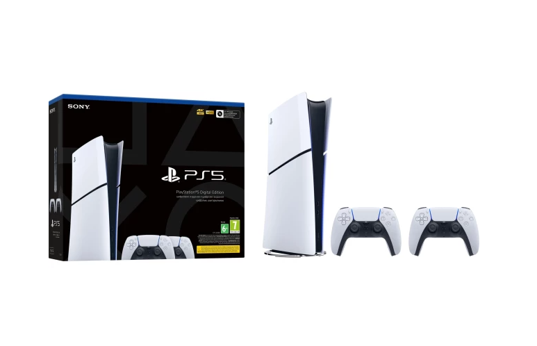Консоль PlayStation 5 Slim Digital Edition (2 геймпада Dualsense), фото 1