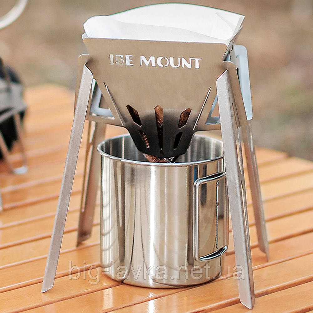 Пуровер для заварювання кави туристичний  Сірий, фото 1