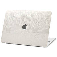 Чохол Snake Leather HardShell для Macbook Pro 16.2 M1/M2/M3/M4 White