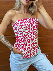 Жіночий корсет; Кольори: зебра, лео пінк ; Розмір: 42-44, 44-46;