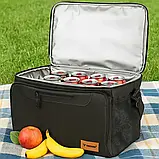 Термосумка пляжна туристична Trizand 30 л ізотермічна сумка холодильник 46 × 27 × 30 см 25635, фото 3
