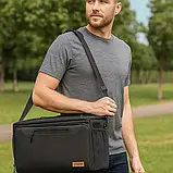 Термосумка пляжна туристична Trizand 30 л ізотермічна сумка холодильник 46 × 27 × 30 см 25635, фото 4