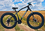 Позашляховик фетбайк 26/4.0 Toprider з амортизатором велосипед (fatbike) широкі колеса (2025), фото 2