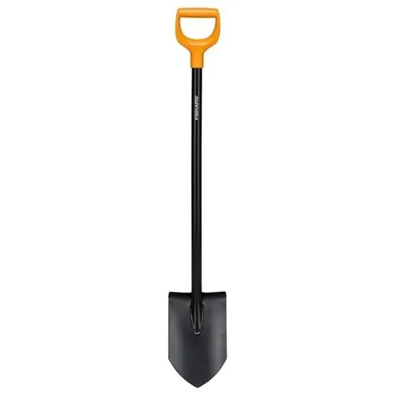 Лопата штикова Fiskars Solid 131413 (1003455) – міцна сталева штикова лопата для копання, фото 1