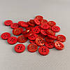 10 шт. - Ґудзики сорочкові Ø-11мм - червоний темний, фото 3