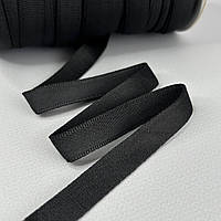 Тунельна стрічка поліестр Ø 1,2 см, - чорна