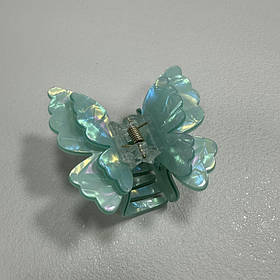 Крабик для волосся "Метелик" подвійний 39154 зелений