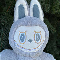 М`яка Іграшка Лабубу Labubu сіра Україна плюш 34*13*8см (00422-8), фото 3