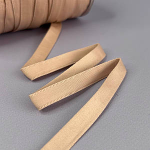 Тунельна стрічка поліестр Ø 1 см, - бежева