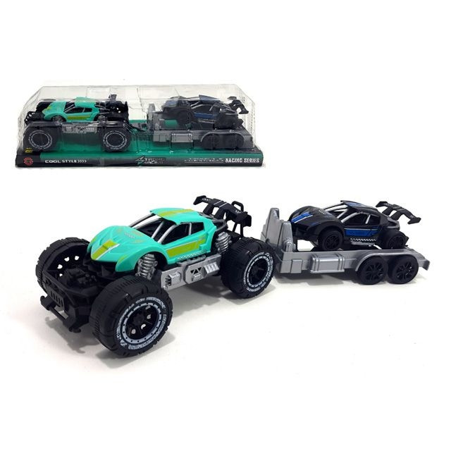 Легкове інерційне авто "Ралі-кар+причеп+спорткар" 9817-31F, фото 1