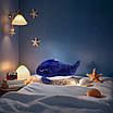 Світильник м’яка іграшка кит проєктор зоряного неба нічник для дитини дитяча LED лампа для сну музика звук, фото 5