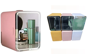 Автохолодильник для машини 5 л мініхолодильник для косметики з дзеркалом Car refrigerator AND1389 Лучшая цена