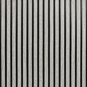 Самоклеючі 3д панелі-рейки на стіну 680х670х5мм, гнучкі рейкові декоративні пвх панелі, сіре дерево+чорний