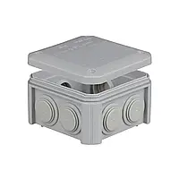 Коробка розподільна зовнішня 90х90х52мм IP54 з гумовими сальниками PLANK (PLK4010850)