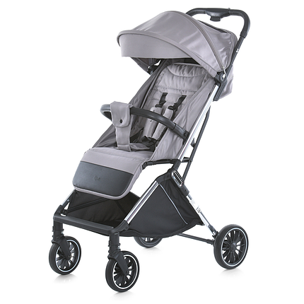 Прогулянковий візочок дитячий El Camino LINK ME 1129 Silver Striped Сіра, фото 1