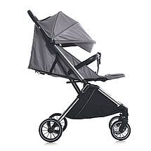 Прогулянковий візочок дитячий El Camino LINK ME 1129 Silver Striped Сіра, фото 4