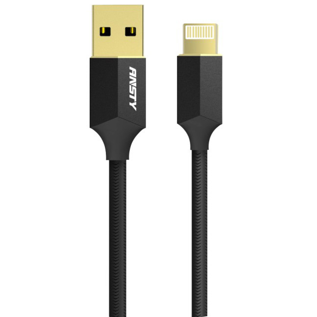 Кабель ANSTY SI-003 Lightning 3A 1M Black, фото 1