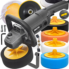 Полірувальна машинка 2600Вт + 4 губки Majster Polska (Польща)