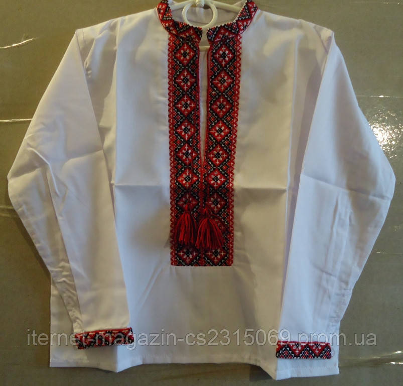Вишиванка для хлопчика (ручна вишивка), зростання 92-104 см