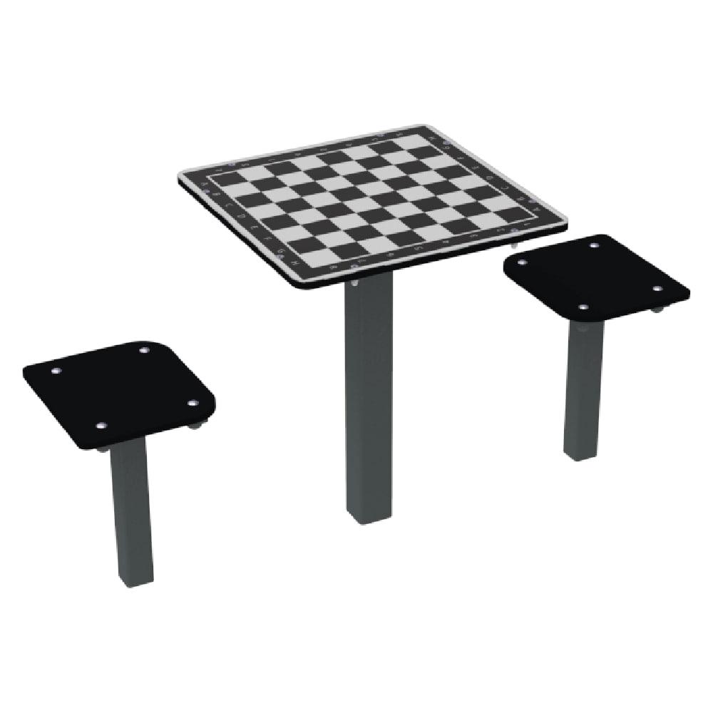 Шахматний стіл з сидіннями, фото 1