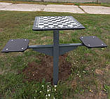 Шахматний стіл з сидіннями, фото 6