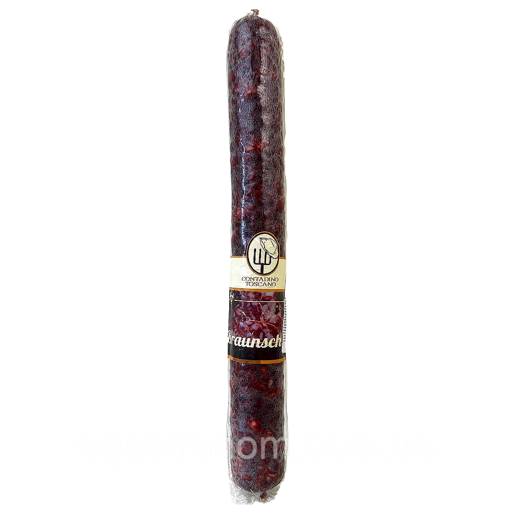 Ковбаса сирокопчена тоскано браунш Контадіно Contadino toscano braunsch 350g (Код: 00-00018015), фото 1