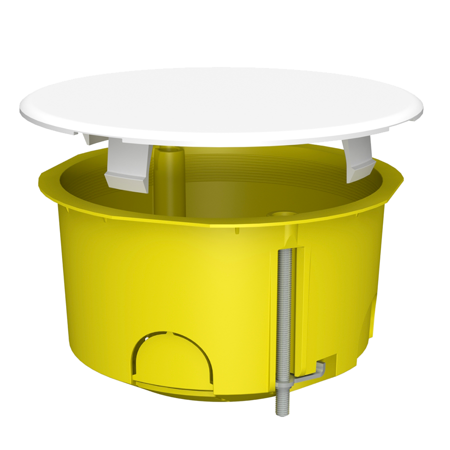 Коробка розподільча для гіпсокартону 80х45мм з кришкою PLANK (PLK6002400)