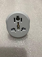 Перехідник мережевий універсальний, SZ-015, 16A, (MULTI гніздо), із заземленням, білий