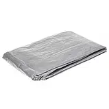 Тент 2×3 м, 110 г/м2 поліпропіленовий сірий WoffMann Silver color, фото 2