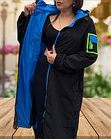 Куртка довга вітровка жіноча плащ