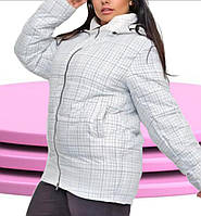 Куртка легка світла жіноча оверсайз 48