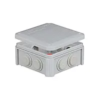 Коробка розподільна зовнішня 114х114х57мм IP54 з гумовими сальниками PLANK (PLK6010850)