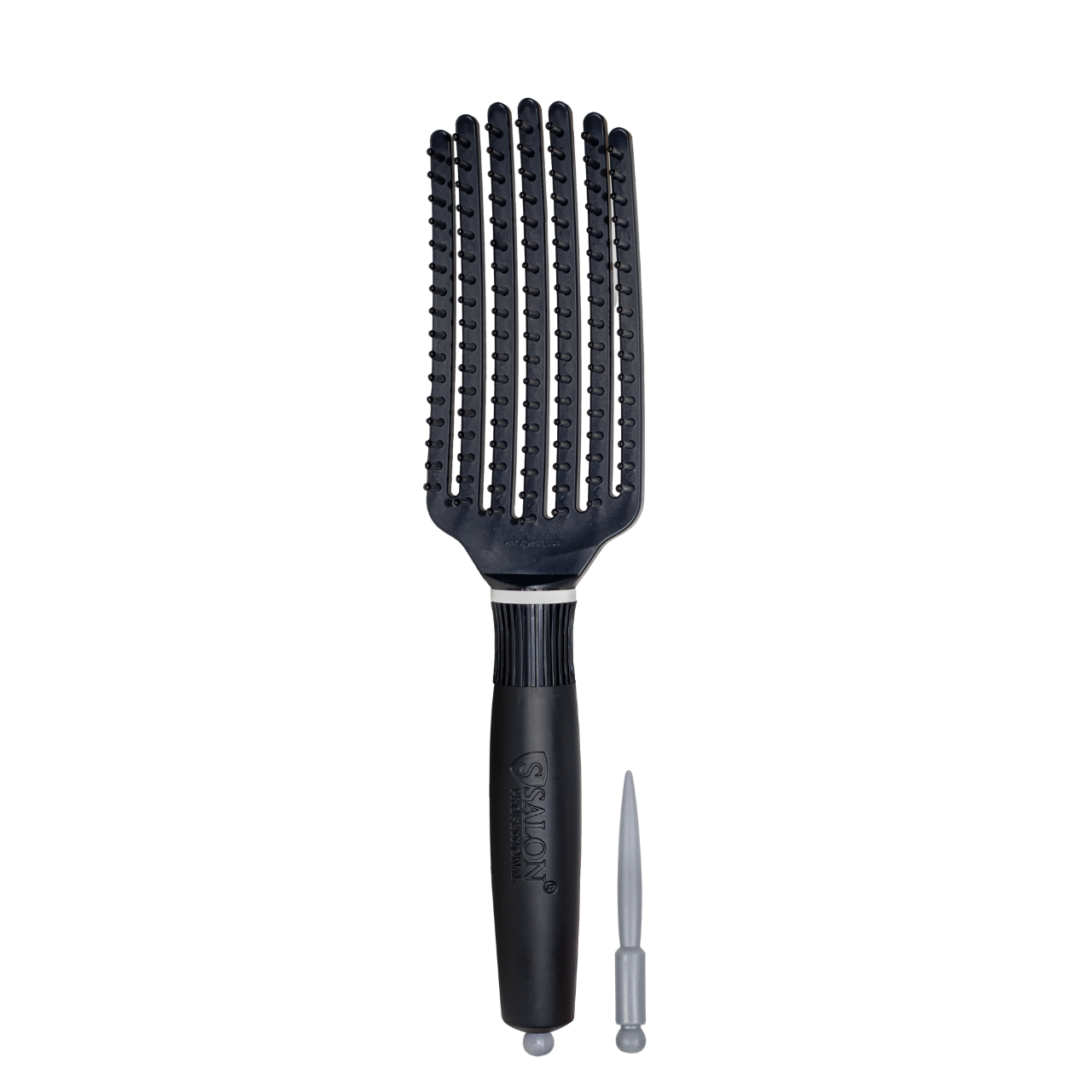 Щітка для сушки волосся Salon Professional скелетна продувна Біла полосочка, фото 1