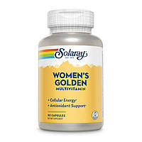 Solaray, Women's Golden, мультивітаміни для жінок, 90 капсул