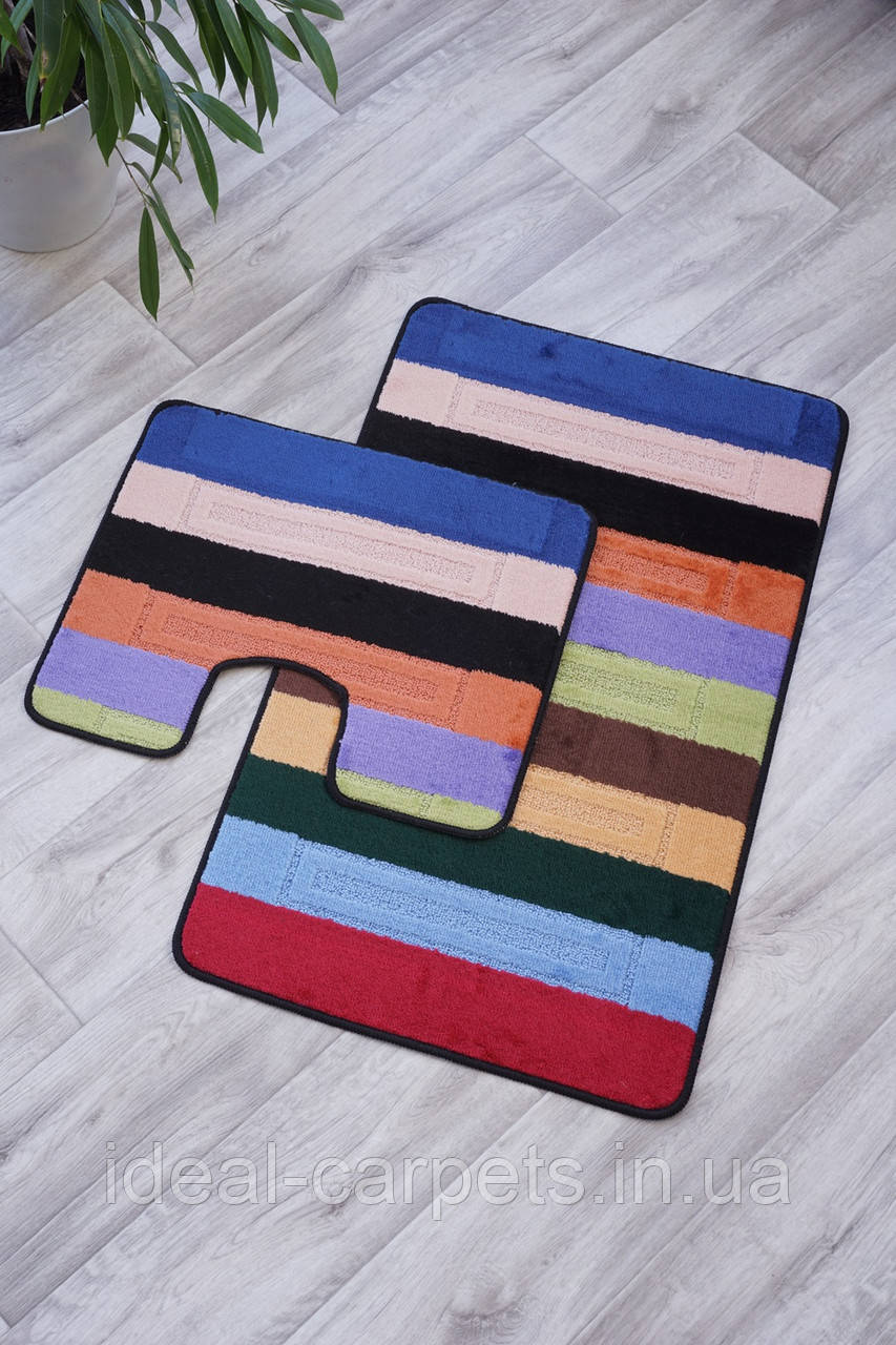 Комплект у ванну Multi 60*100 та 60*50см з вирізом для унітазу 0139 Туреччина, фото 1