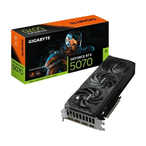 Відеокарта GeForce RTX 5070 12GB Gigabyte WindForce OC SFF (GV-N5070WF3OC-12GD)
