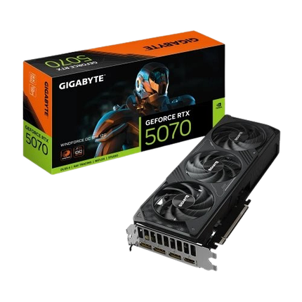 Відеокарта GeForce RTX 5070 12GB Gigabyte WindForce OC SFF (GV-N5070WF3OC-12GD), фото 1