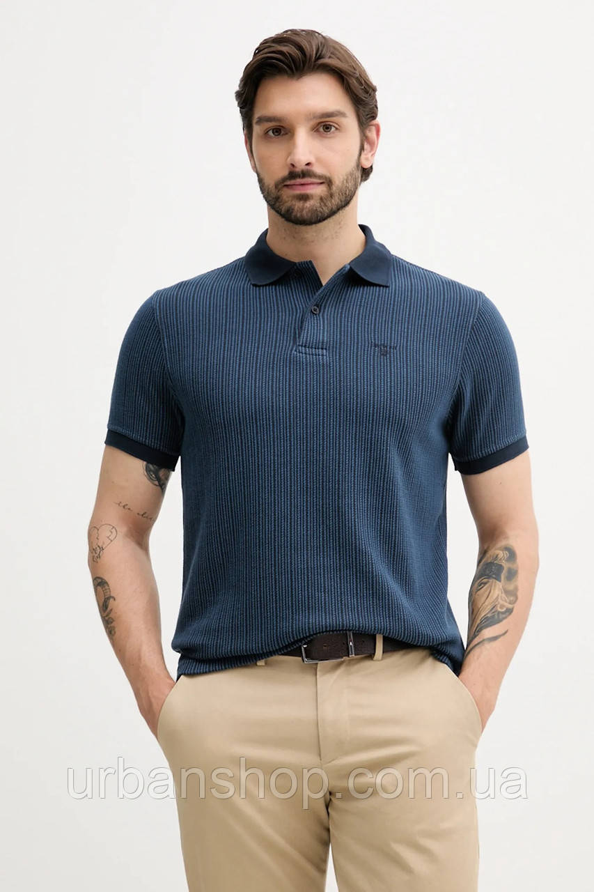 Urbanshop com ua Поло Barbour HARDWORTH колір синій візерунок MML1485 РОЗМІРИ ЗАПИТУЙТЕ
