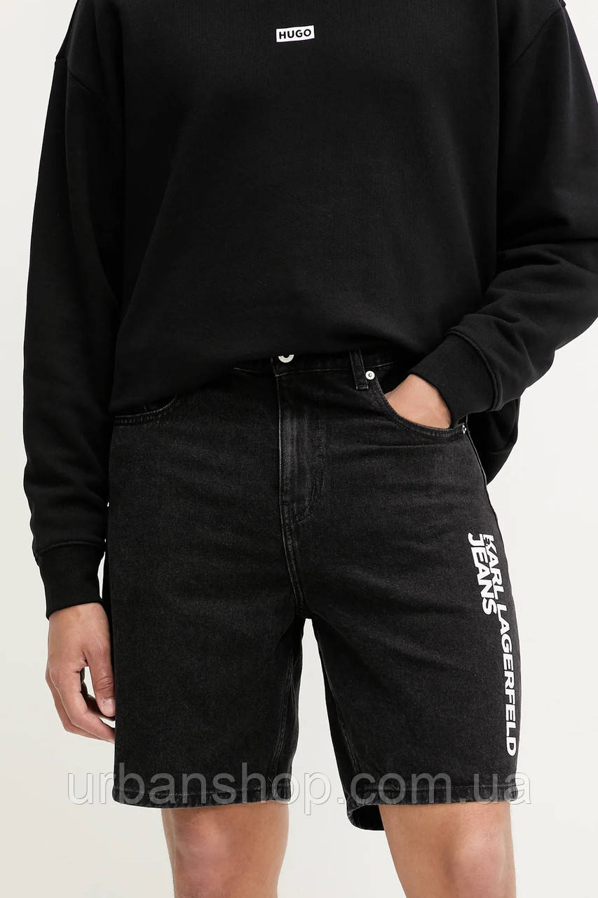 Urbanshop com ua Джинсові шорти Karl Lagerfeld Jeans колір чорний A3M10048 РОЗМІРИ ЗАПИТУЙТЕ