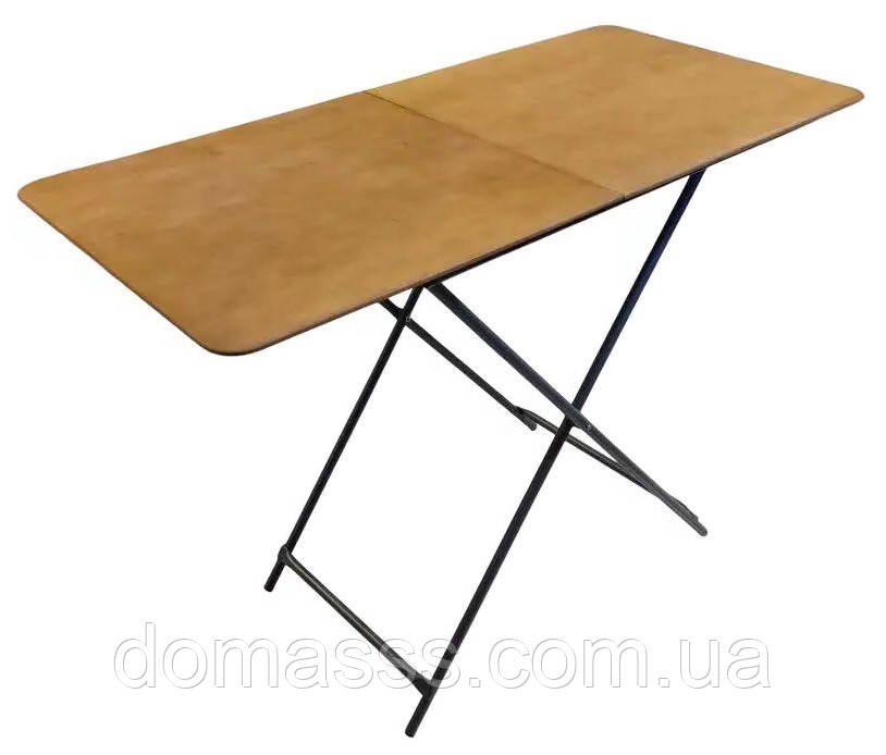 Розкладний стіл для кемпінгу, 100×50 см, фанера + метал, фото 1